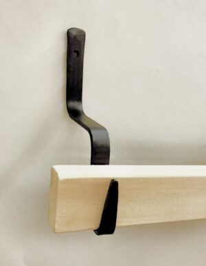 Wall Quilt Display Plain Top Starter Pair of hooks with 36” wood bar