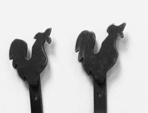 Quilt and Textile Wall Display Hooks - Folk Art Inspired Tops - Starter Pair Hooks Only