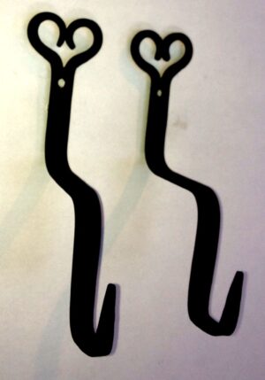 Quilt Hanger Heart Top Starter Pair, HOOKS ONLY