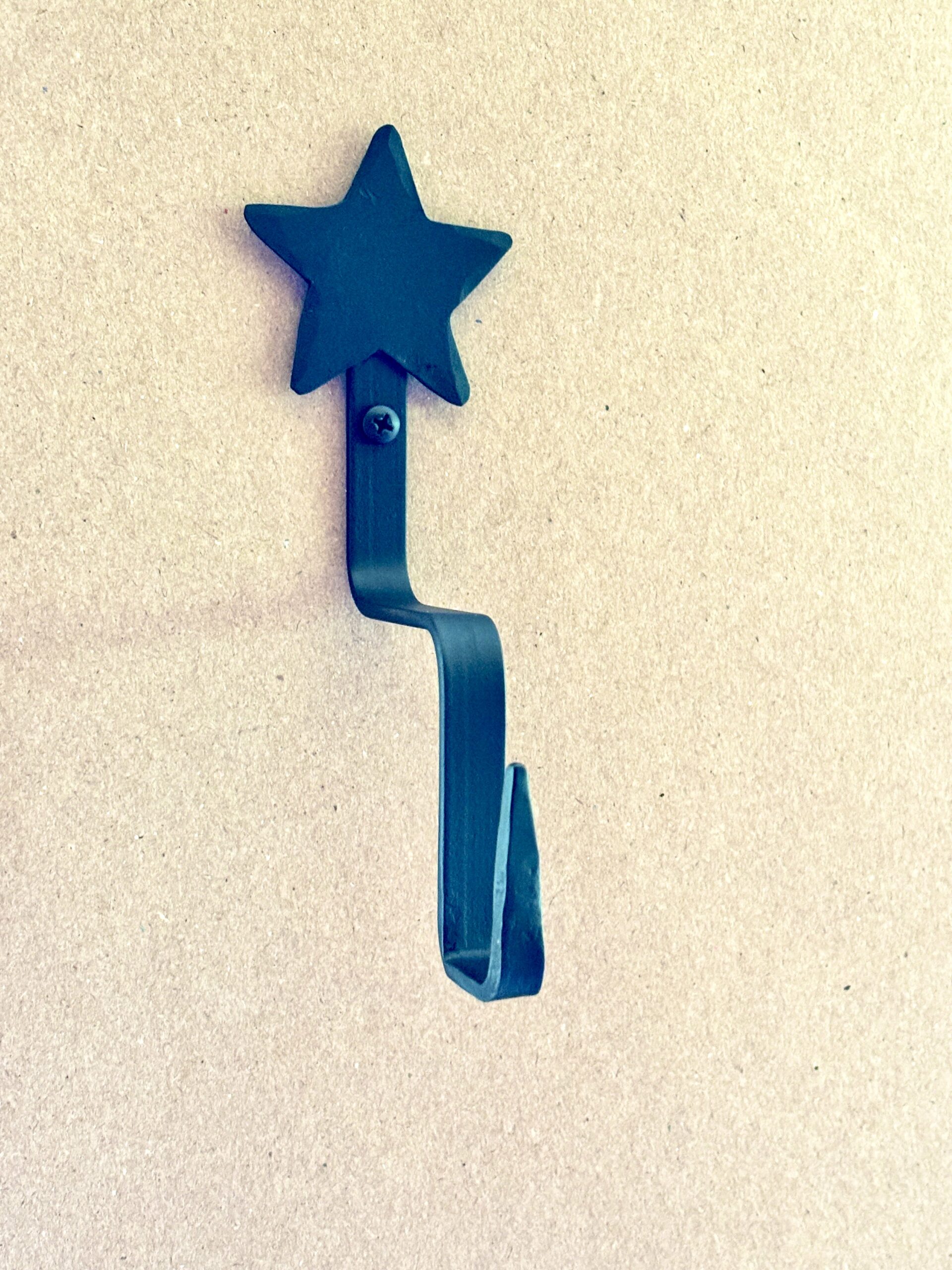 Quilt and Textile Wall Display Hooks | Folk Art Design | Lone Star Starter Pair Hooks Only - Image 2